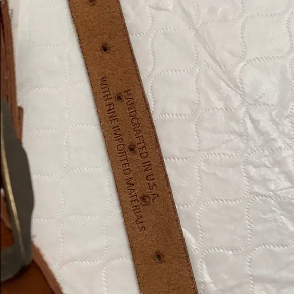 Lucky Brand brown leather adjustable belt xs/s - Picture 3 of 6